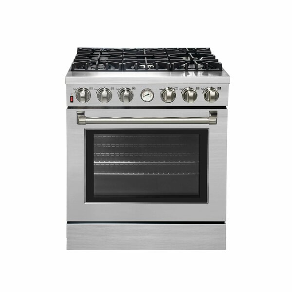 Forno Mazzanta 30In. Gas Range, 5 Burners FFSGS6242-30S